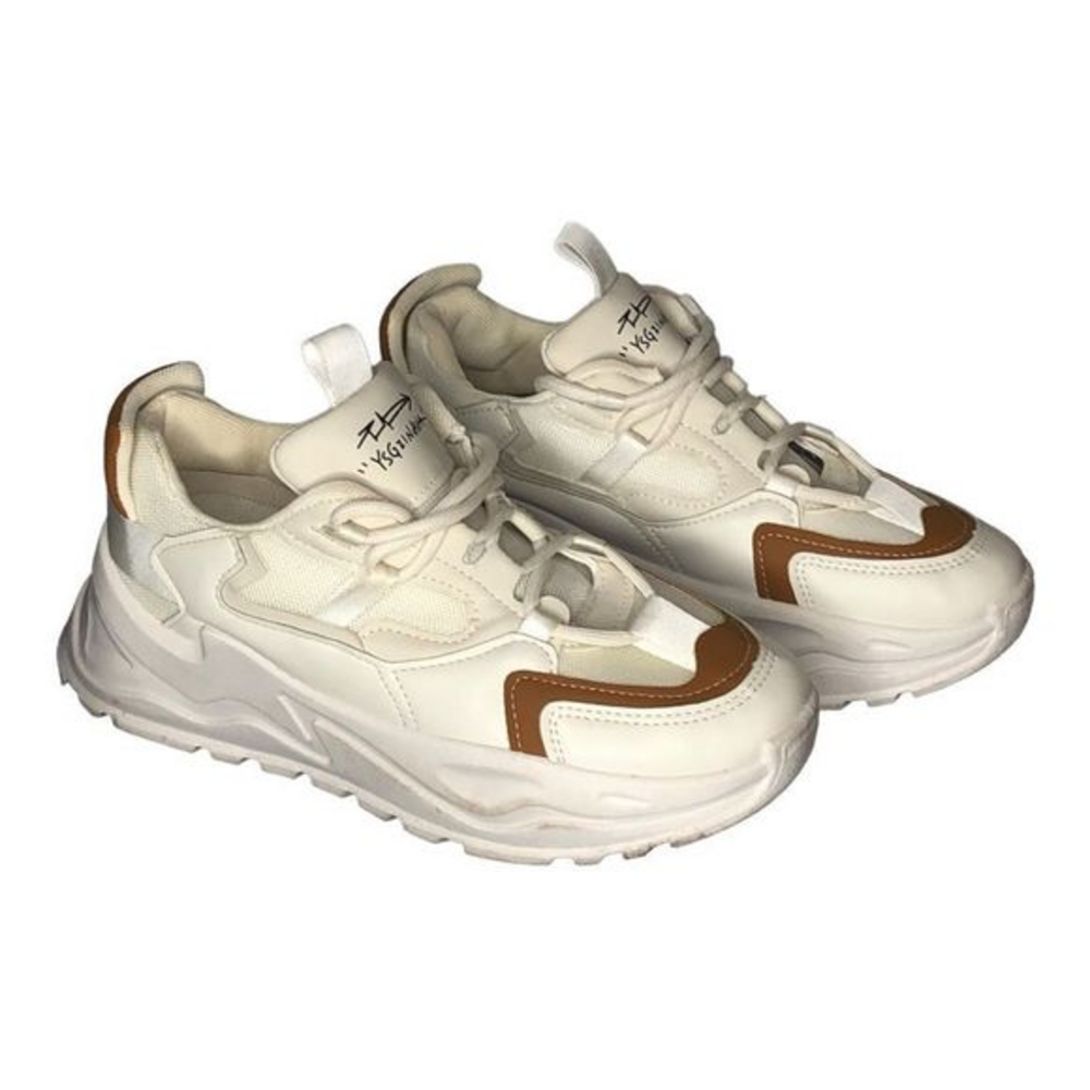 Chunky White Tennis‎ Shoes size 4
